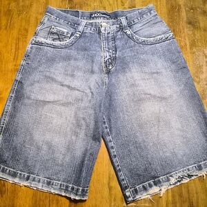 Vintage Pre-owned JNCO Premium Time Resistant Distressed Denim Shorts, Mns 32